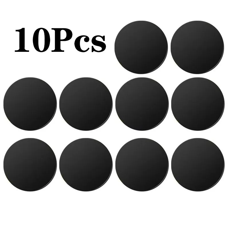 

10 шт. металлический диск для магнитного автомобильного телефона, железный лист, наклейка, диск для магнита, планшета, настольного телефона, автомобильная подставка, круглая