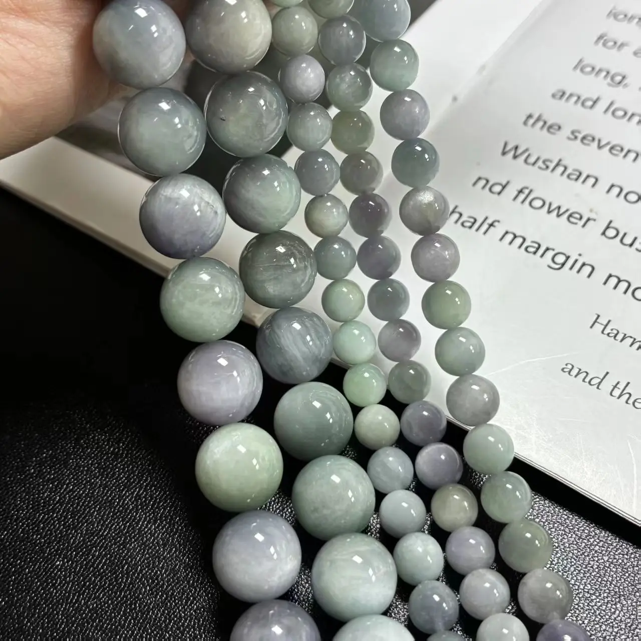 7A Grade Natural Kunzite round Beads 7mm 12mm 38 Cm Loose Jewelry Gemstone