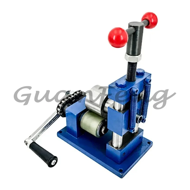 Manual Bracelet Ring Pressing Stainless Steel Rolling Gold Jewelry Tools Hand-operated Flat Bending Machine
