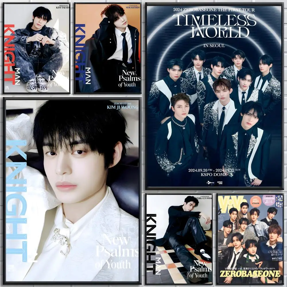 K-KPOP  ZEROBASEONE Poster Bedroom and living room posters, canvas paintings, wall art, home decoration