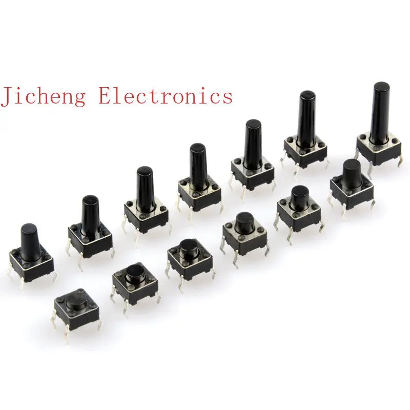 

10PCS Touch Switch Vertical 6*6*4.3 /5/6/7/8/8.5/9/10/11-20 Mm Micro Key.