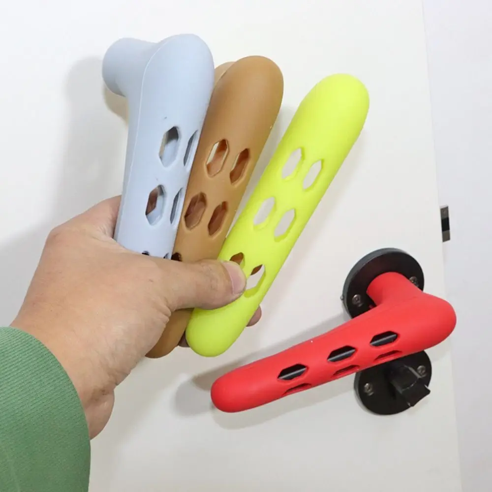 New Silicone Sleeve Room Door Handle Cartoon Baby Child Crash Protection Suite Door Pull Gloves Protector Home Accessories