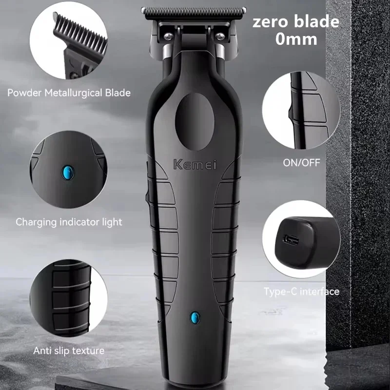 Kemei KM-1071 KM-2299 Men's Professional Hair Clipper Cordless Hair Clipper Men's Beard Trimmer Electric Haircut Beauty Kit