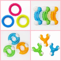 1PCS Random Colors Pet Toys For Small Dogs Foaming Resistance To Bite Dog Toy, Teeth Cleaning Chew Training Toys Pet Supplies