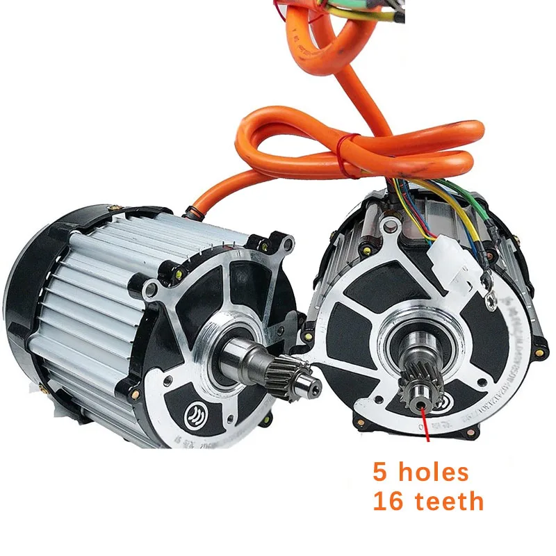 محرك دراجة ثلاثية العجلات كهربائي عالي الطاقة محرك تفاضلي مجموعة محرك ثلاثية العجلات 48 فولت محرك مغناطيسي دائم