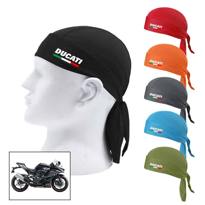 Berretto da ciclismo estivo Cappello da pirata traspirante ad asciugatura rapida per Ducati Monster 821 696 795 797 Multistrada 1100 1260 1200 Cappello da moto