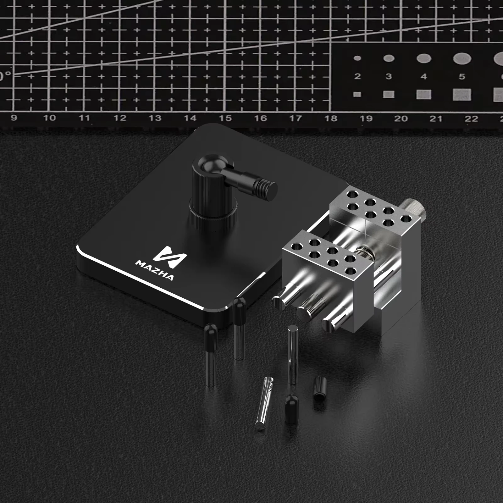 MAZHA T0010 2-in-1 Mini Tragbarer Tischschraubstock Verstellbare Kompakte Klemme Präzisionswerkzeug für Modellbau Hobby DIY Handwerk – Detail 3