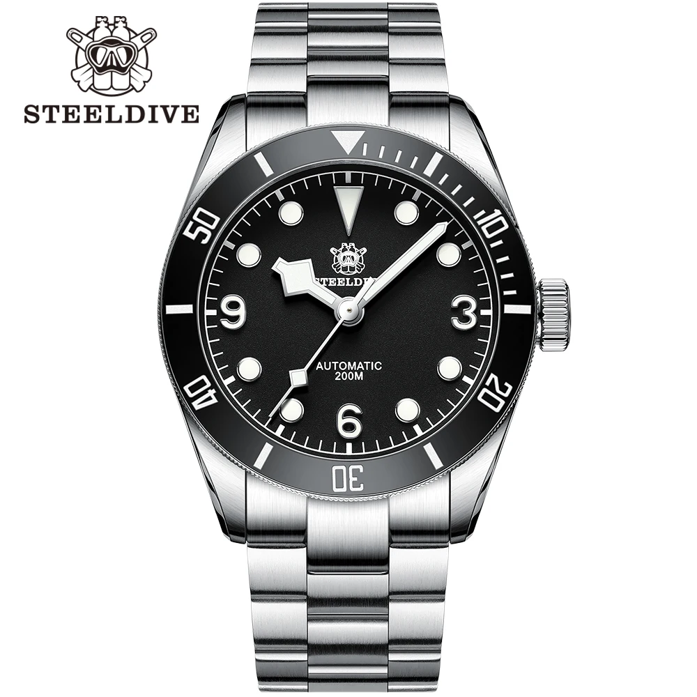 

STEELDIVE Official SD1958 Fully Automatic Mechanical Watch NH35 Movement Swiss Luminous BGW9 200M Waterproof Luxury Diving Watch