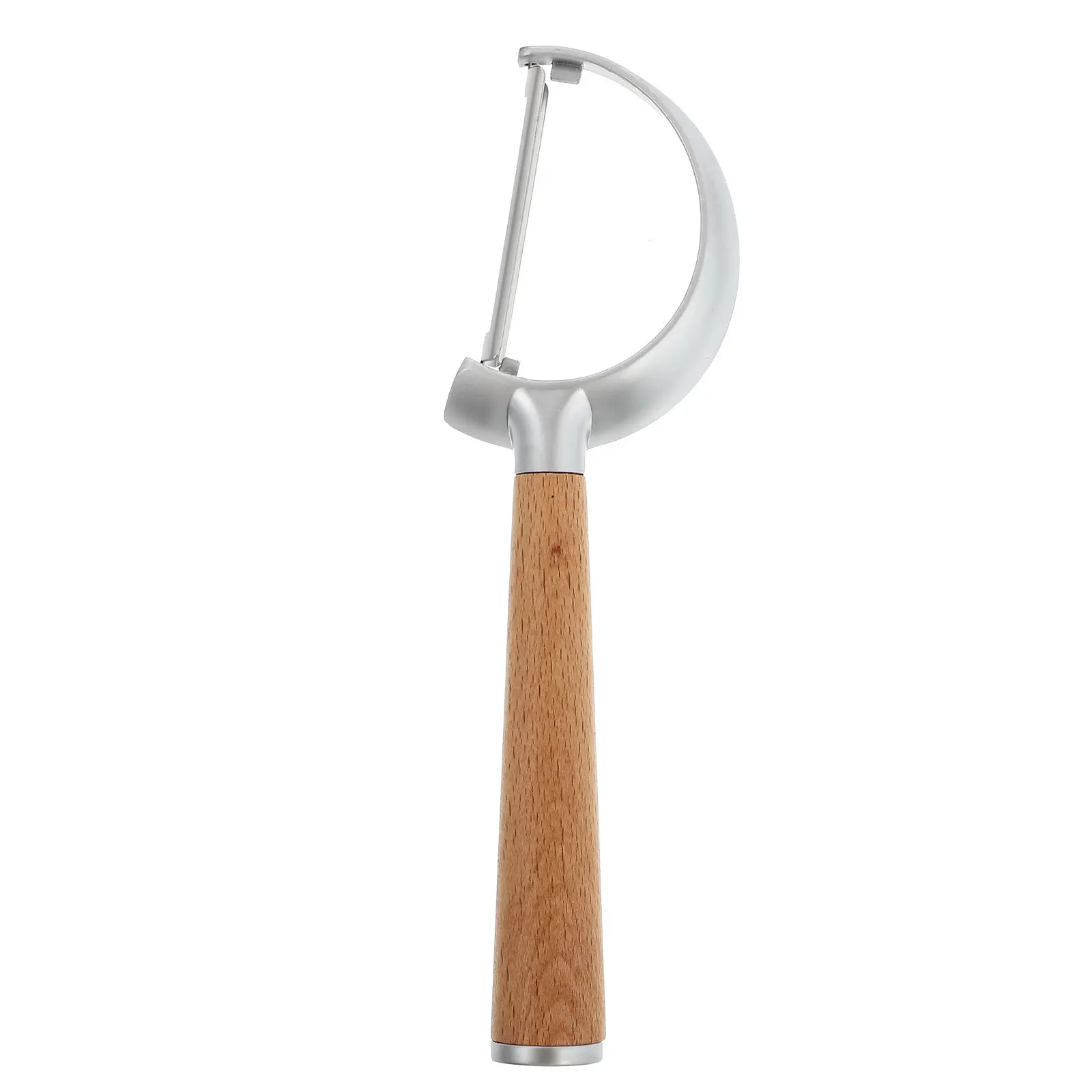 مقشرة فواكه بمقبض خشبي ممتاز من الفولاذ المقاوم للصدأ للخضروات والبطاطس والجزر والخيار ملحقات المطبخ تصميم مريح للمنزل