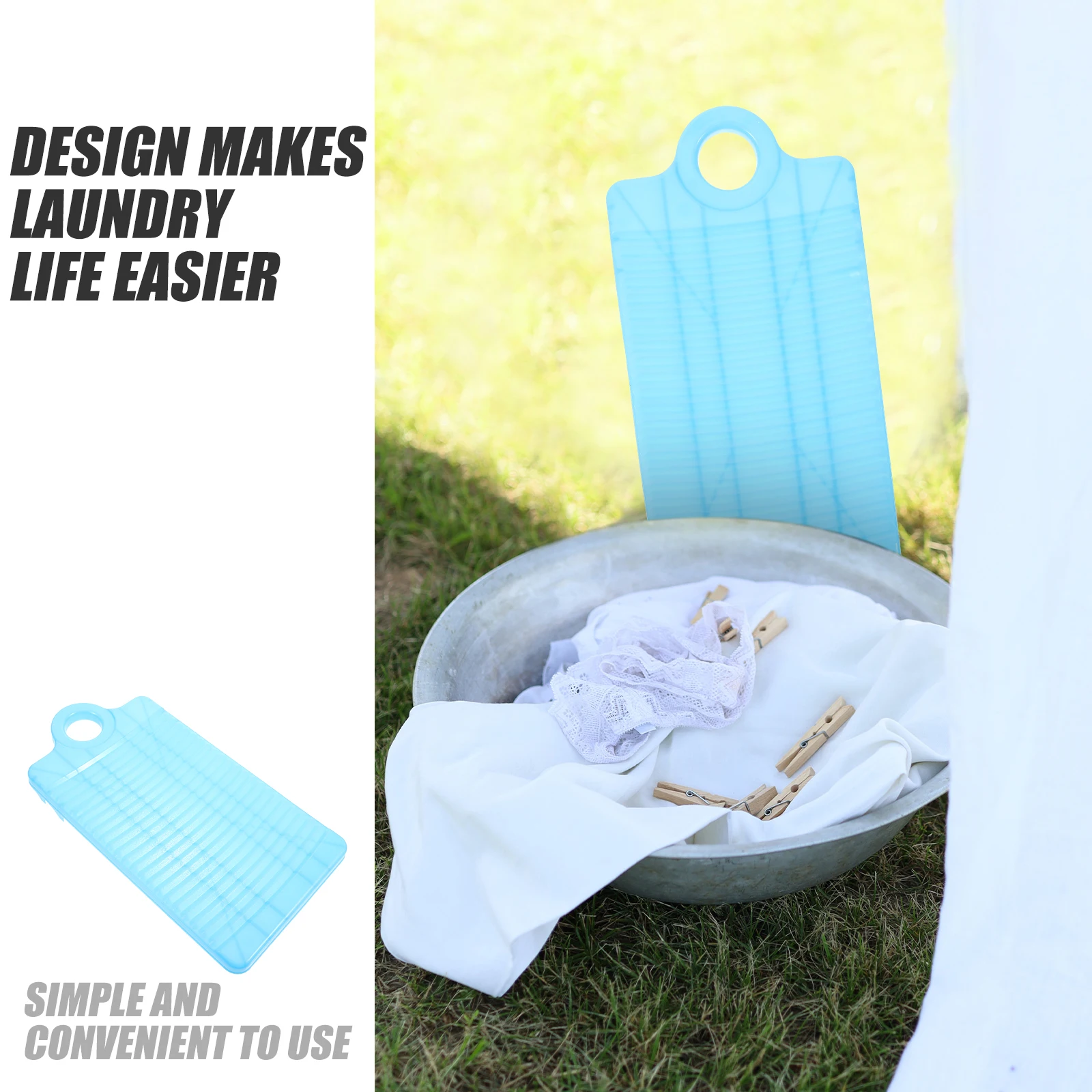 

1Pcs Portable Mini Washboard Compact Plastic Travel Washing Board Laundry Tool for Bras Underwear Socks Hand Scrubbing