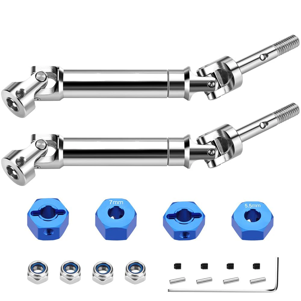 GLOBACT 2 uds RC eje de transmisión trasero CVD con soporte de cubo hexagonal para Traxxas Slash 2wd Slash/Stampede/Rustler/Hoss VXL 4X4 reemplazar 6852