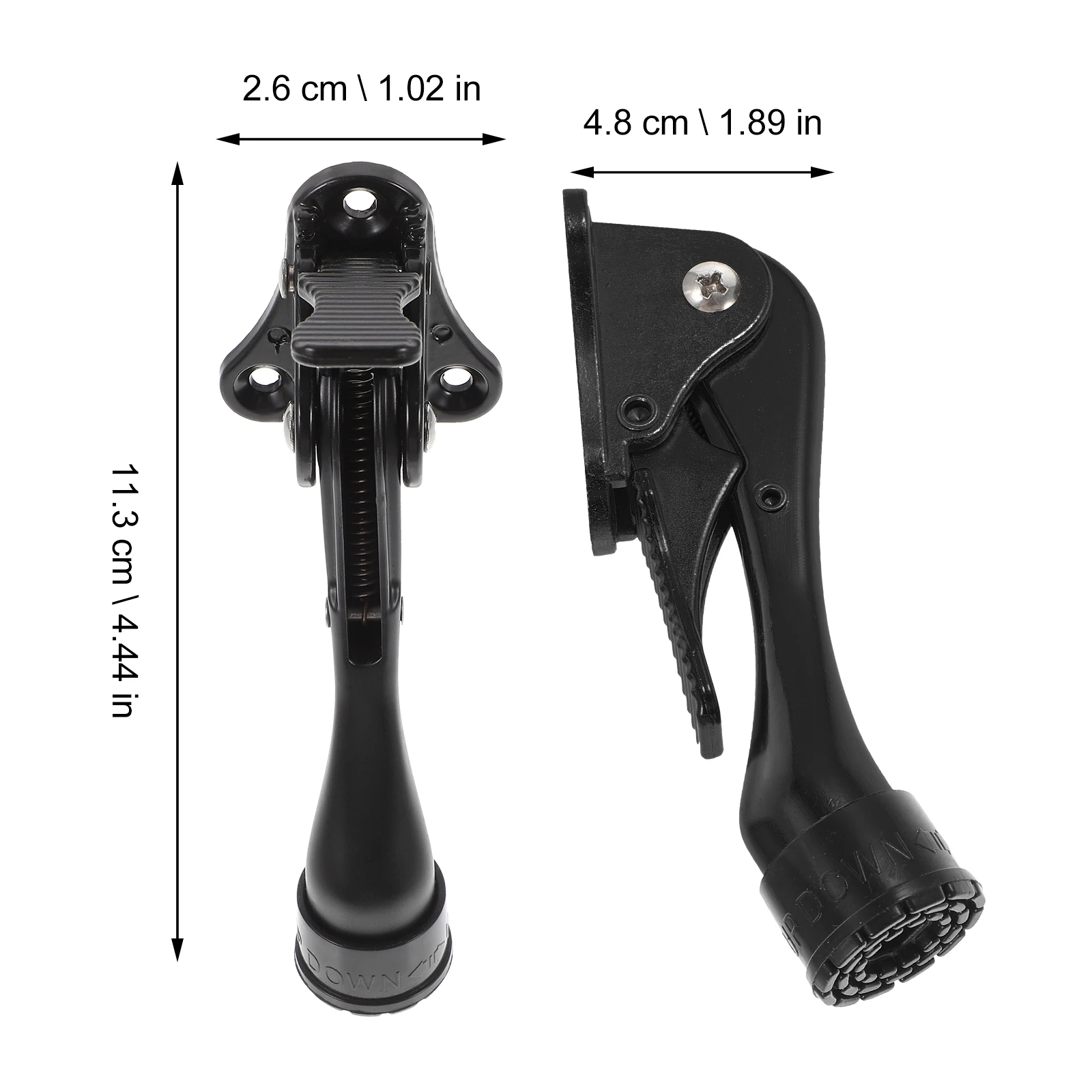 

Portable Door Zinc Alloy Stoppers Bottom Adjustable Heavy Duty Commercial Foot Operated Easy Install Suitable Garage