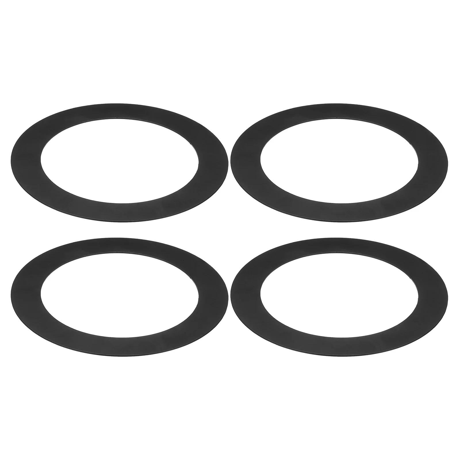 4/6/8Pcs Home Lighting Ceiling Medallions Black Metal Flat Round Goof Plate Cover Ring Decorative Trim for Hanging Pendant Light