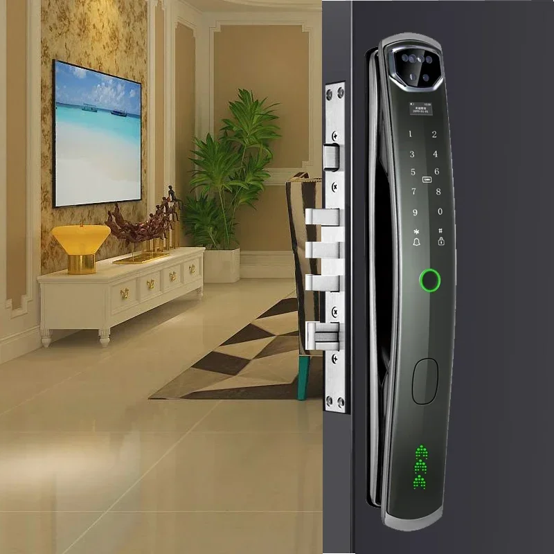 Riconoscimento facciale 3D Smart Lock APP Telecomando Password digitale Serratura elettronica intelligente per impronte digitali con fotocamera