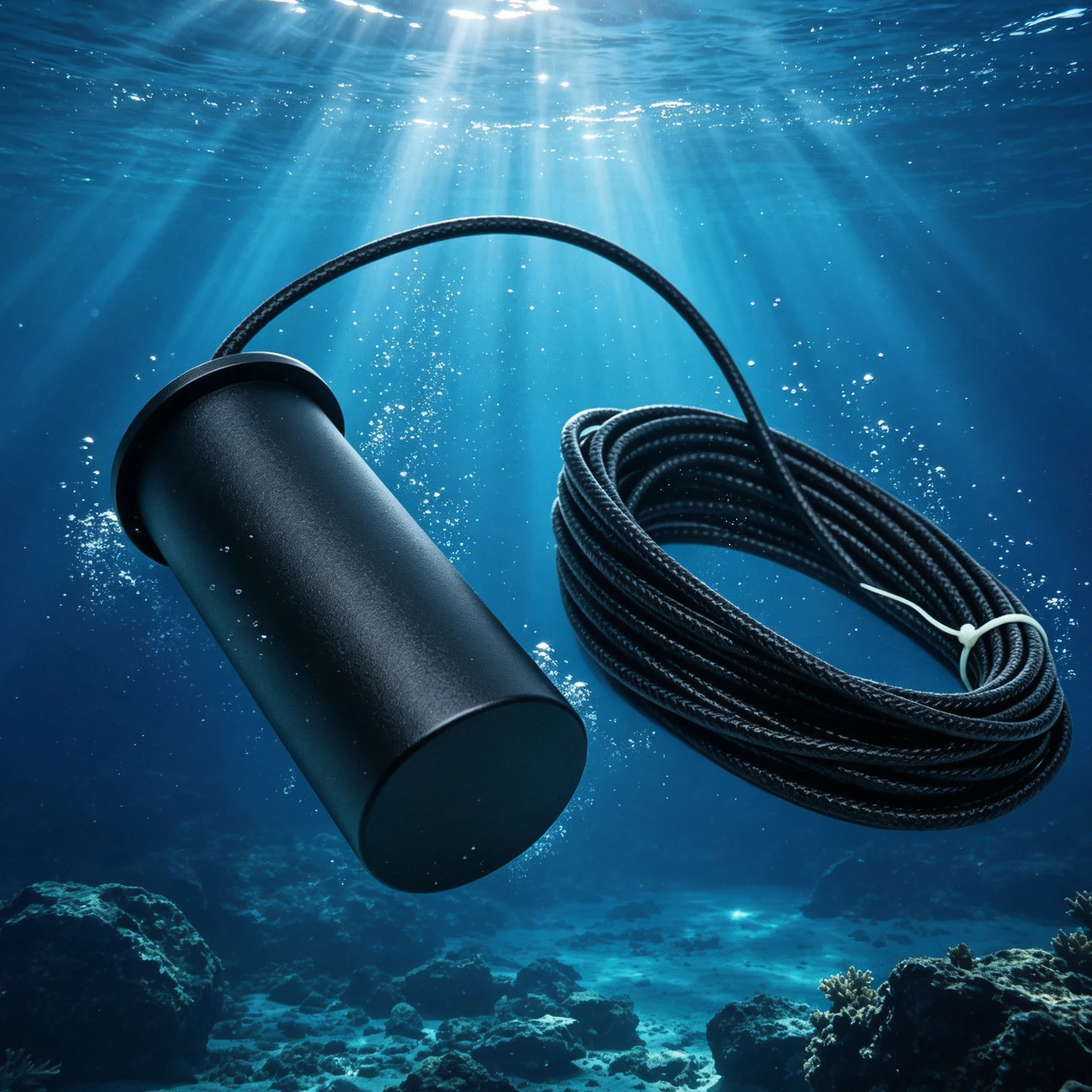 15kHz plug-in ultrasonic transducer with a detection distance of 1000m for measuring mud layer thickness
