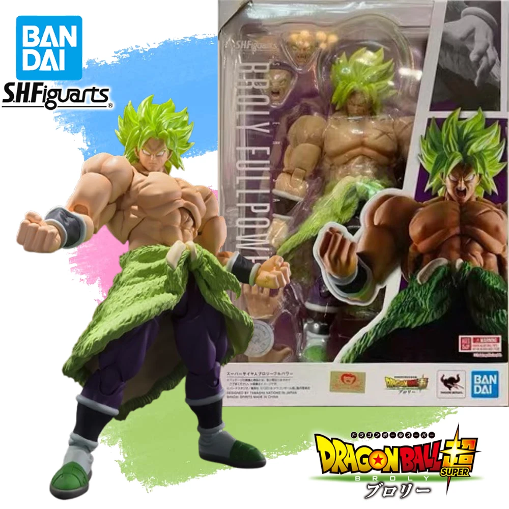 

In Stock Genuine BANDAI SHFiguarts Dragon Ball Super Full Power Super Saiyan Broly Figure Anime Action Model Toy
