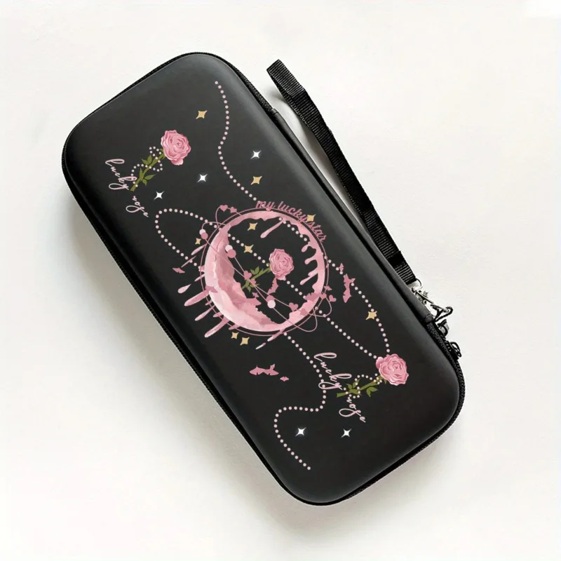 

Дорожная сумка для хранения с розовыми бабочками для Nintendo Switch Lite, защитный чехол для защиты от столкновений, сумка для хранения игрового контроллера