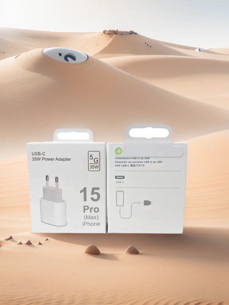 Carregador Rápido de Parede PD para iPhone, Ficha EU EU, Adaptador de Alimentação com Caixa, 15, 14
