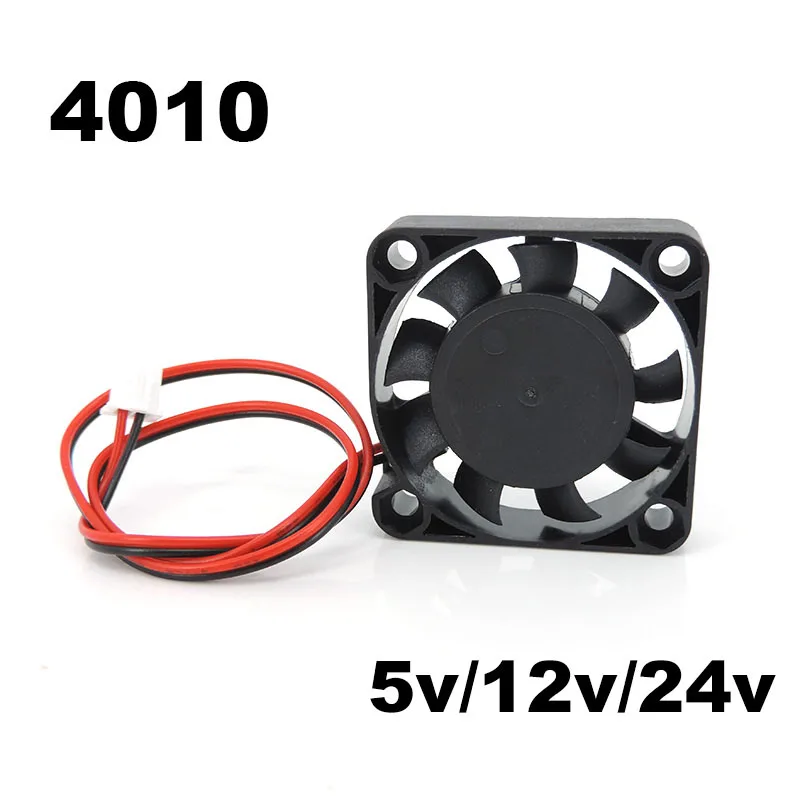 4010 40x10mm 40x40x10mm DC ventola di raffreddamento 5V 12v 24V per cuscinetto a olio raffreddamento senza spazzole 2pin 40mm ventola di raffreddamento DC 5V 12V 24V