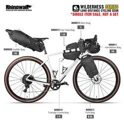 Rhinowalk Bike Long-Distance Cycling Tube Frame Bag Handlebar Pack Saddle Panniner Bag For Road Bike Storage SINGLE ITEM Sale