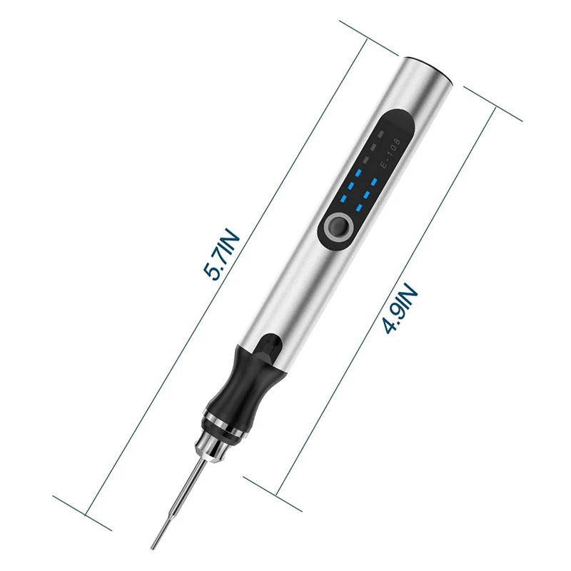 Caneta de Gravação Elétrica Sem Fio com 34Bits, Ferramentas Rotativas, Ferramenta Profissional Gravador, Metal a Madeira