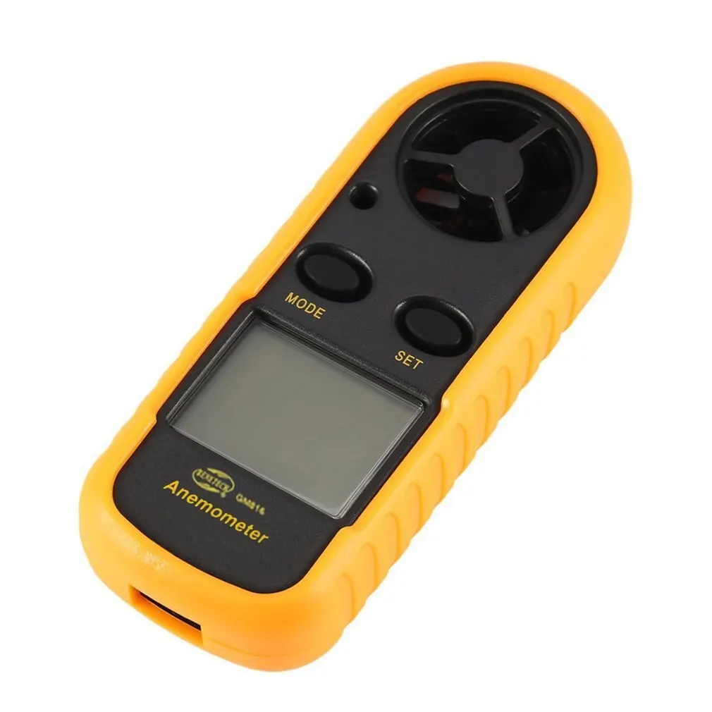 BBENETECH GM816 Digital Anemometer Windmeter Thermometer  Air Velocity Airflow Temperature Wind Speed Gauge with LCD Backlight