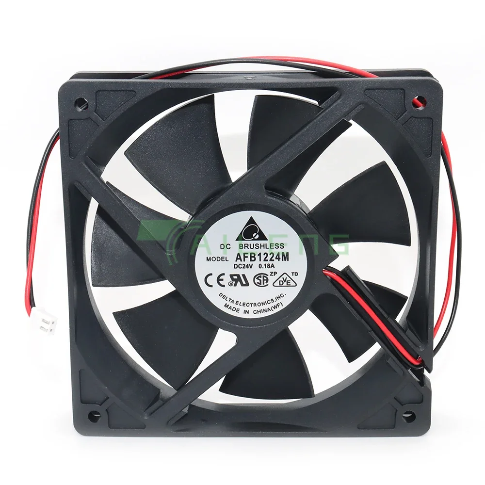 

For Delta AFB1224M 12025 120mm 12cm 120*120*25mm DC 24V 0.18A 12CM Converter Cooling Fan Double ball bearing