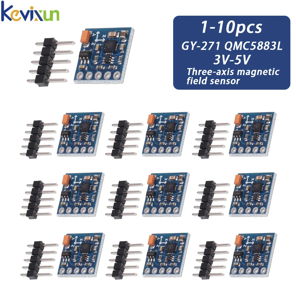 HMC5883 L883 GY-271 3V-5V Triple Tri-axis 3 Axis Compass Magnetometer Sensor Module Board HMC5883L For Arduino Imported chips