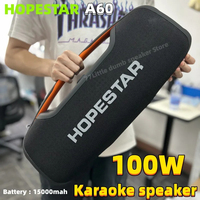 Hopestar A60 100W karaoke Bluetooth Speaker High Power Outdoor Portable Wireless Column Music Center Subwoofer Super Base Audio