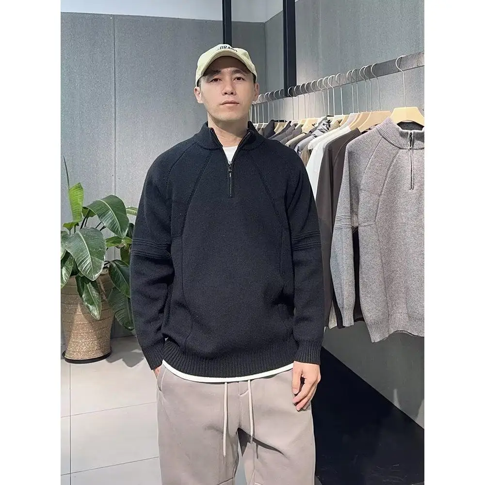 

Американский вязаный свитер с V-Ne, кардиган, мужской цветной повседневный свободный крой, зимняя верхняя одежда, длинный све