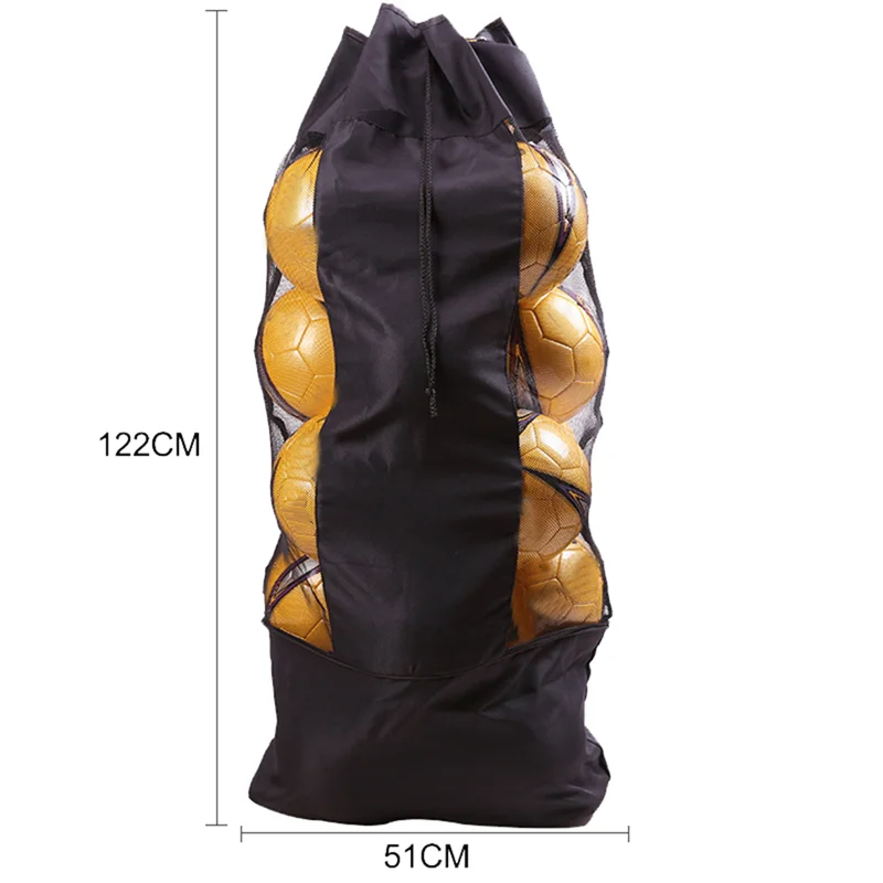 NALFI-сумка для футбольного оборудования, баскетбольная, волейбольная, большая сумка для мячей, сетчатая сумка, сумка для хранения футбола на шнурке