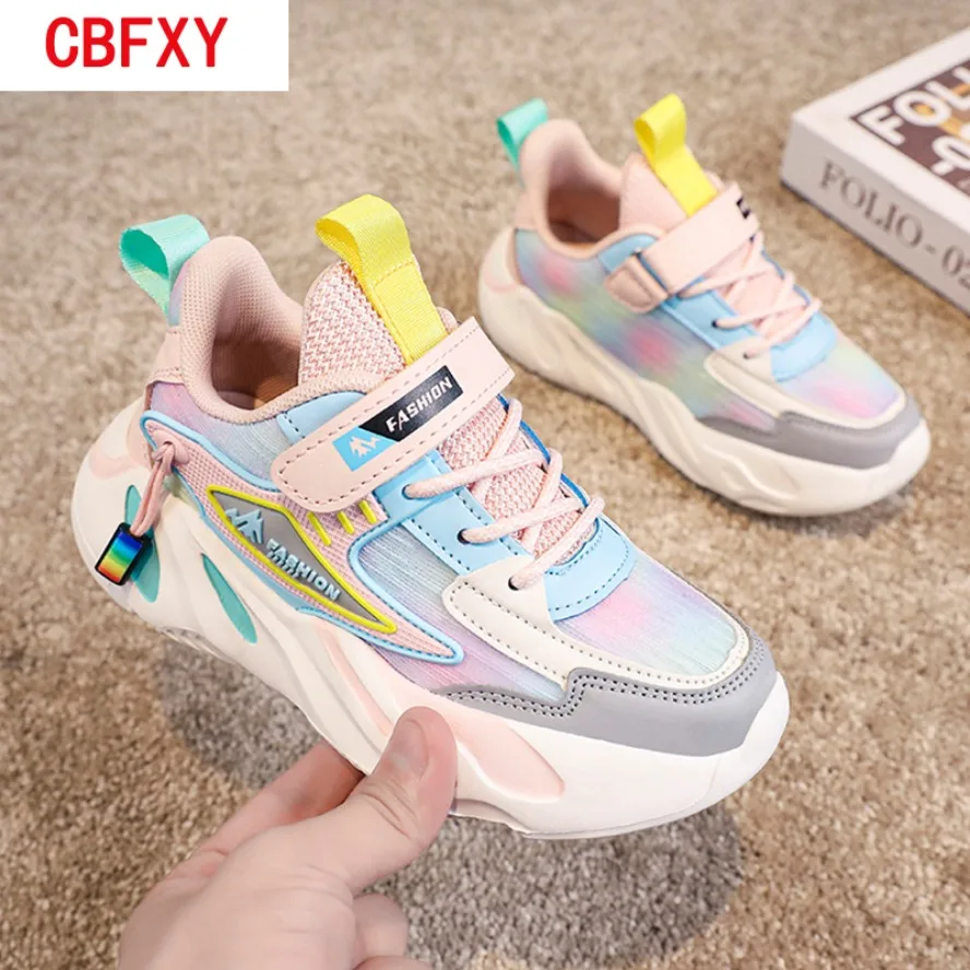 2026 Fashion Children Shoes Girls Sneakers School Sports Summer Mesh Breathable For Kids Tennis Casual Shoes