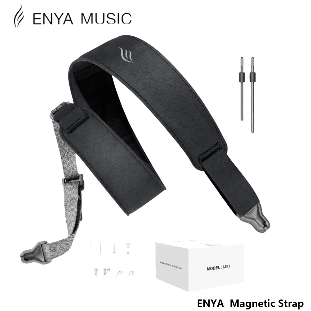 

Enya Magnetic Strap for Guitar, Bass, and Ukulele - Quick Release, Single-Hand Adjustable, with Leathery Texture