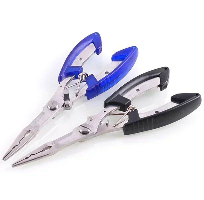 3CR13+pvc Multi-functional straight-jawed pliers, a pliers in hand, fishing does not worry! Pick up hooks and hooks for dual use