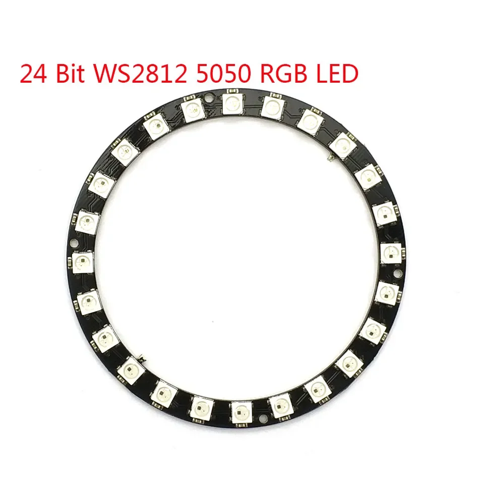 WS2812 modulo striscia 24 bit 24 X WS2812 5050 RGB LED Ring Lamp Light con driver integrati RGB 24 per modulo LED Arduino