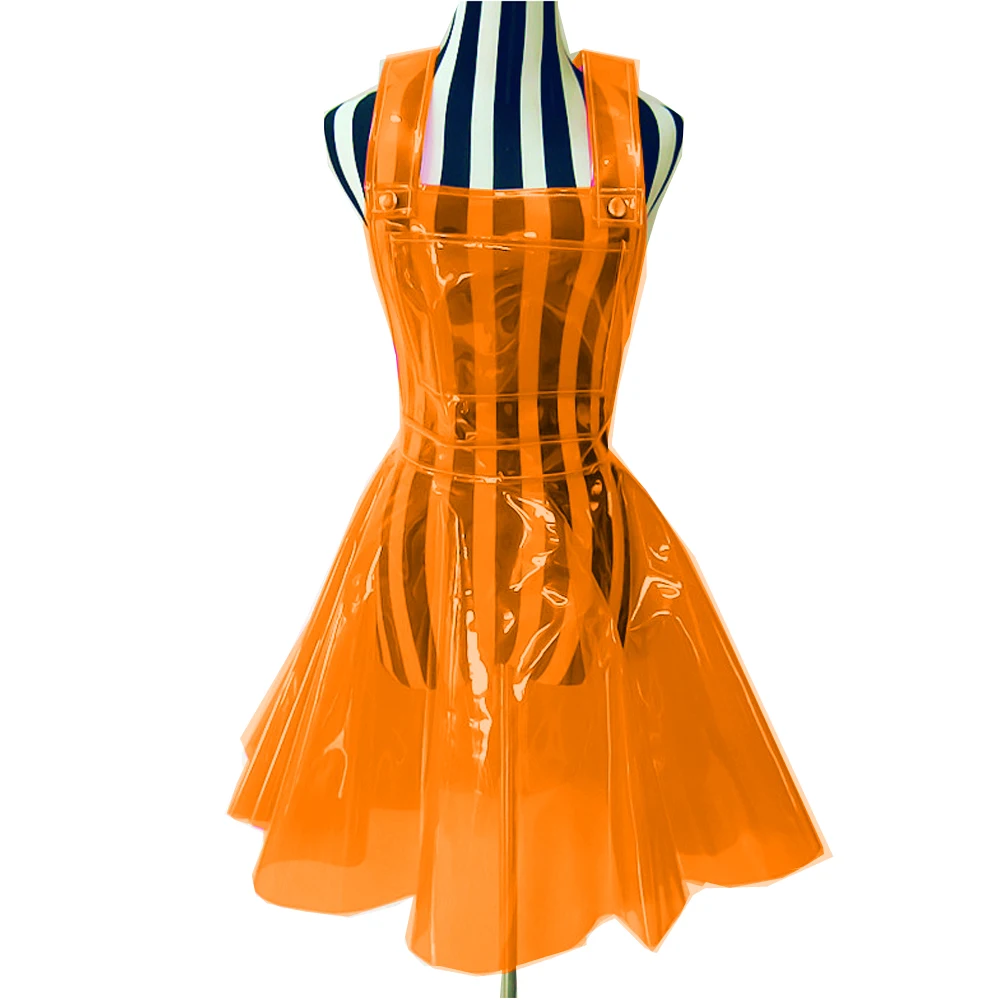white christmas dresses Clear PVC Plastic Dress – Laidtex