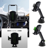 QM82 Universal Car Phone Holder Mount Hands Free Easy Clamp Suction Cup Fit with Most for Smart Phone Gooseneck