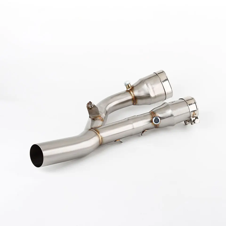 Motorcycle muffler Slip On For BMW S1000RR S1000R  2019 - 2022 Motorcycle s1000rr Exhaust System Modify Middle Link Pipe