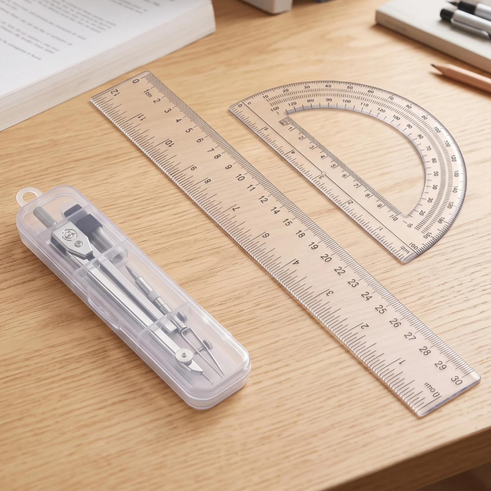 Geometry Set with Case Adjusta - Compass Geometry Set 评论和价格