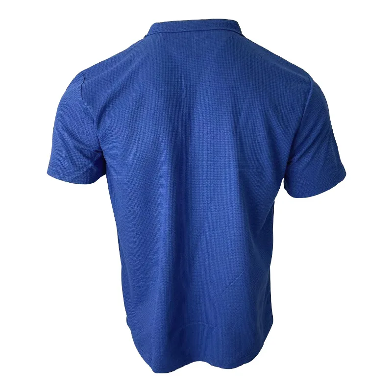 2024 Sommer neue Polo kragen Casual Fashion Herren bekleidung schwere Waffel Kurzarm einfarbig Casual vcollar polos hirt – Detail 21