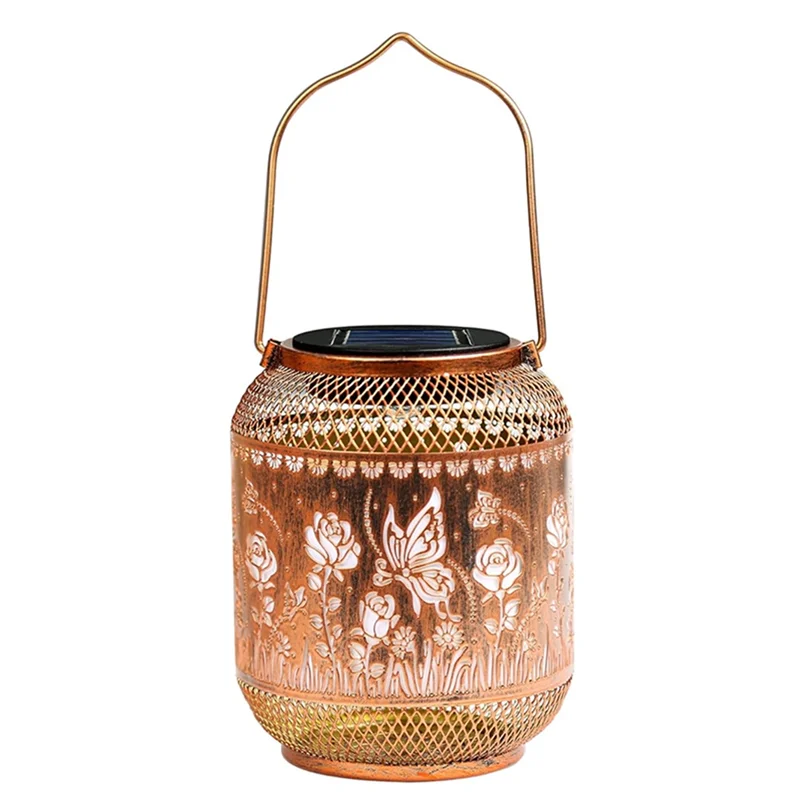 

Солнечный фонарь VEHO для улицы, водонепроницаемый, с вырезанным металлическим декором в виде бабочки, для сада