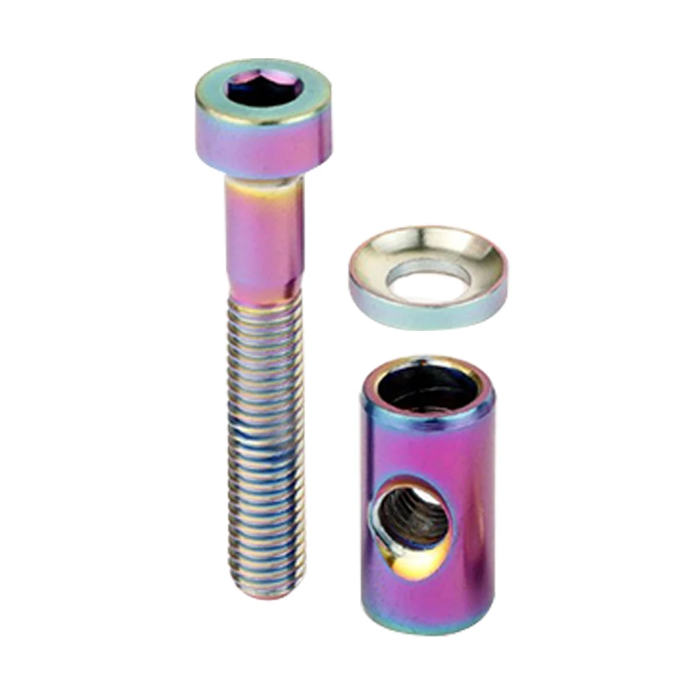 

Titanium Alloy Bike Seatpost Screw M5 Bolt for Mountain Bicycle Cycling Durable Component Fixing Hardware Accessories