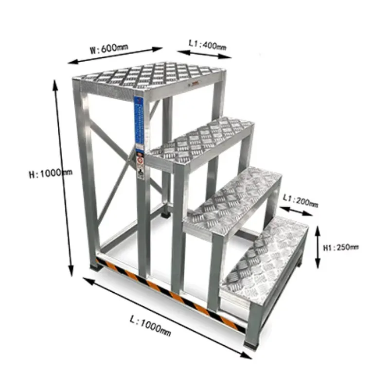 Inventory 4 Step Platform Removable Stairs Industrial Platform Ladder