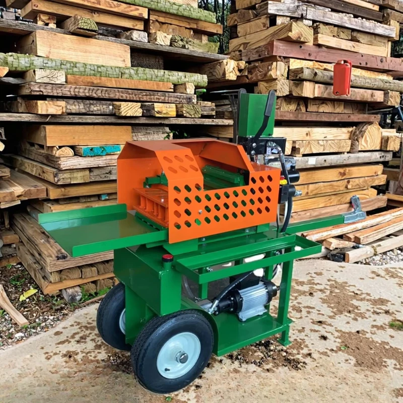 Horizontal 10-ton early logging machine/firewood processor/wood saw cutter