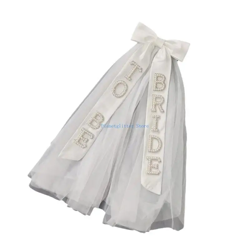 

652B Graceful Long Bridal Veil with Comb Lace Embroidery Veil Wedding Ceremony Veil