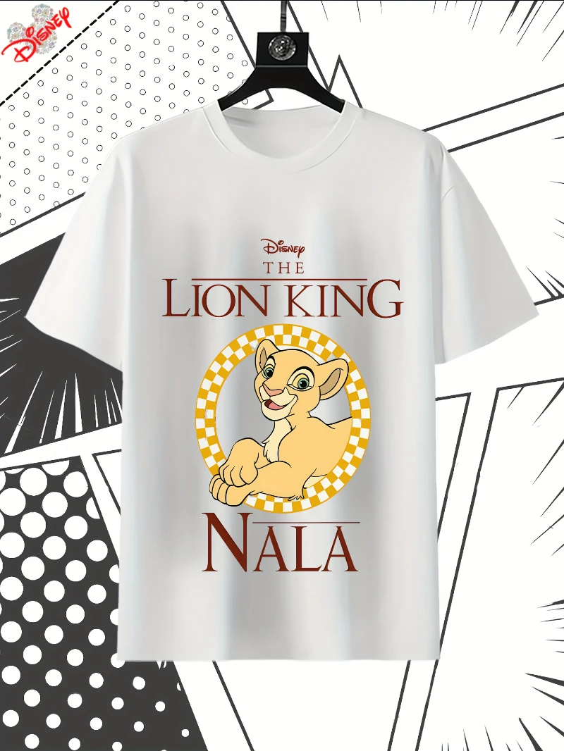 

Disney Lion King Nala Graphic T-Shirt Women Men Fashion Casual Summer Crew Neck Short Sleeve Sports Loose Top