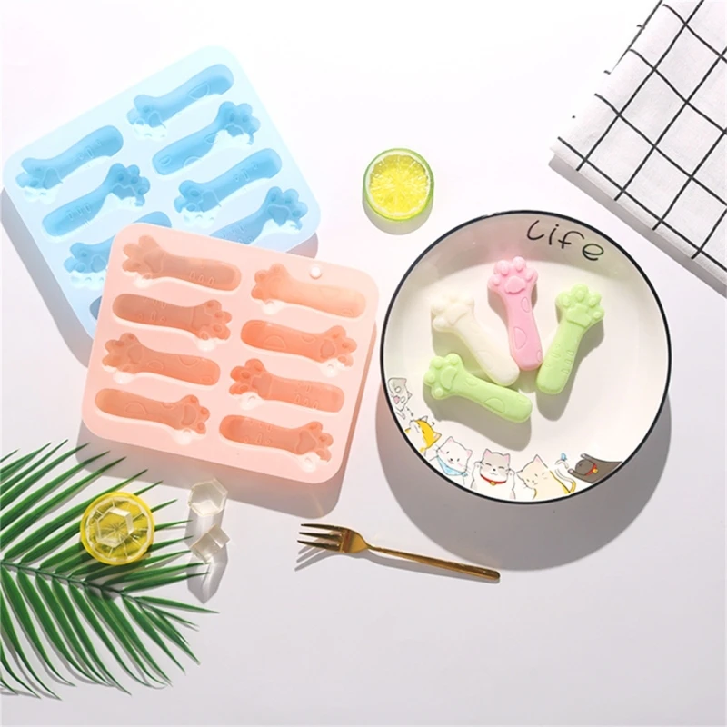 8Cavity Cake Fondant Mold Multifunctional Claw Biscuit Mold Celebration Dropship