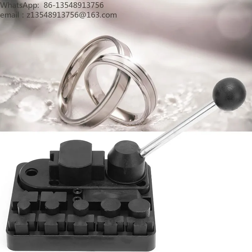 Plastic Ring Bender Mini Manual Rolling Round Bending Machine For Gold Silver Copper Sheet