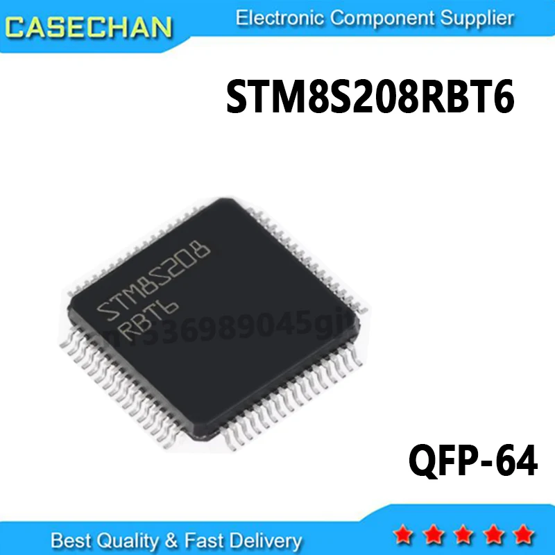 1PCS new and original STM8S208RBT6 STM8S208R8T6 STM8S207R8T6 STM8L152R8T6 QFP-64 microcontroller chip in stock 100%