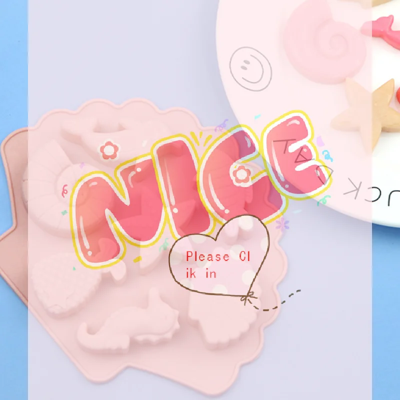 Силиконовая форма для шоколада «Подводный мир»: морские животные, дельфин, хвост русалки, форма для мыла, инструменты для украшения тортов, топперы для кексов